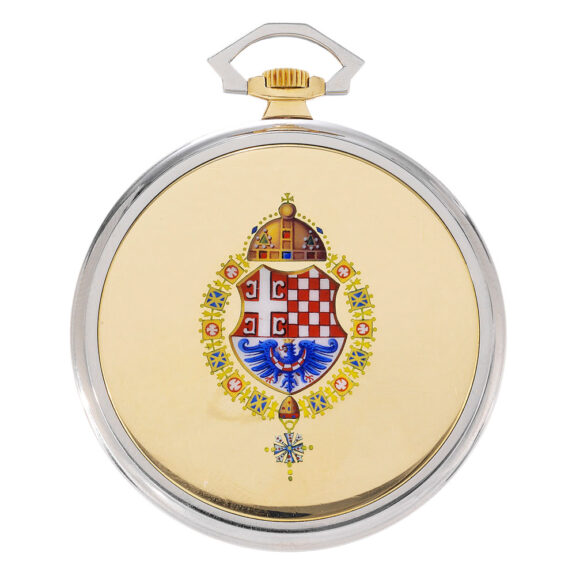 Thin Swiss gold Art Deco presentation watch Circa 1931