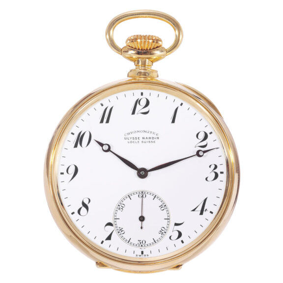 Swiss 18k gold lever with one minute tourbillon Circa 1940
