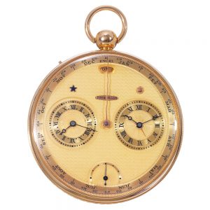 Exceptionally fine, unique German gold lever watch Circa 1980