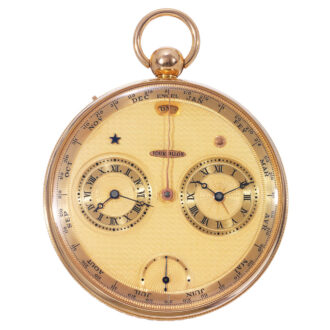 Exceptionally fine, unique German gold lever watch Circa 1980
