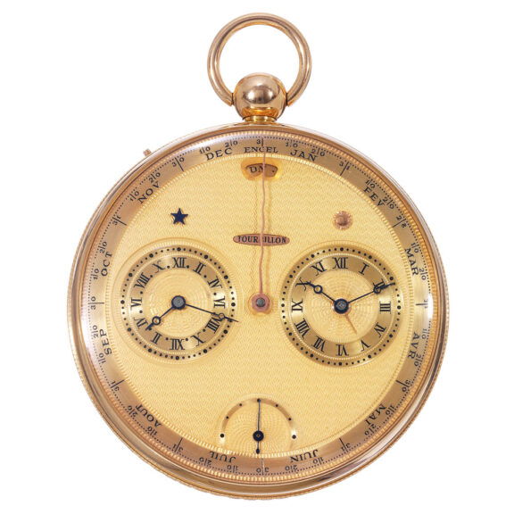 Exceptionally fine, unique German gold lever watch Circa 1980