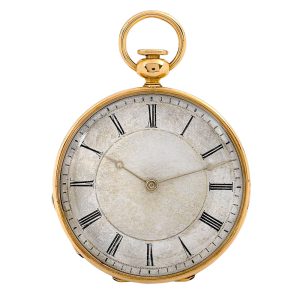 Swiss 18k rose gold repeating cylinder dress watch Circa 1880