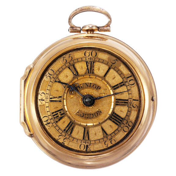 English gold pair cased verge pocket watch Circa 1723