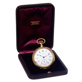 Swiss gold open faced minute repeating lever watch Circa 1892