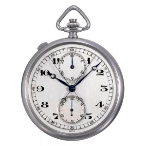 Swiss platinum split seconds lever chronograph Circa 1925
