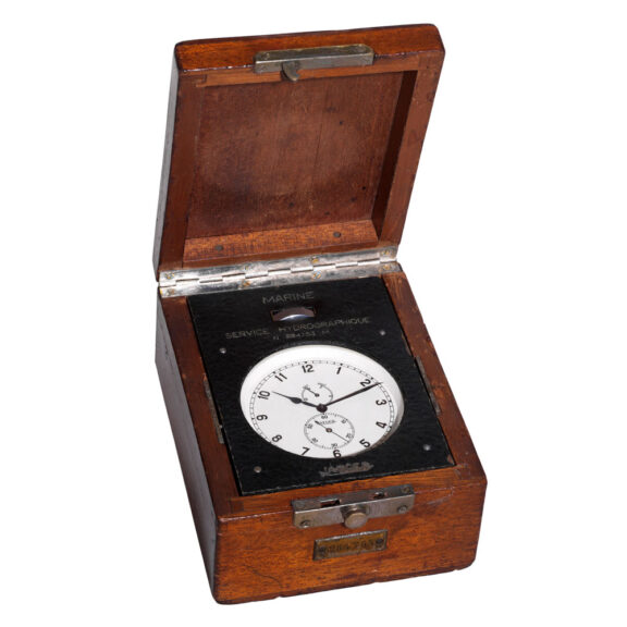 Swiss lever deck chronometer with power reserve Circa 1945