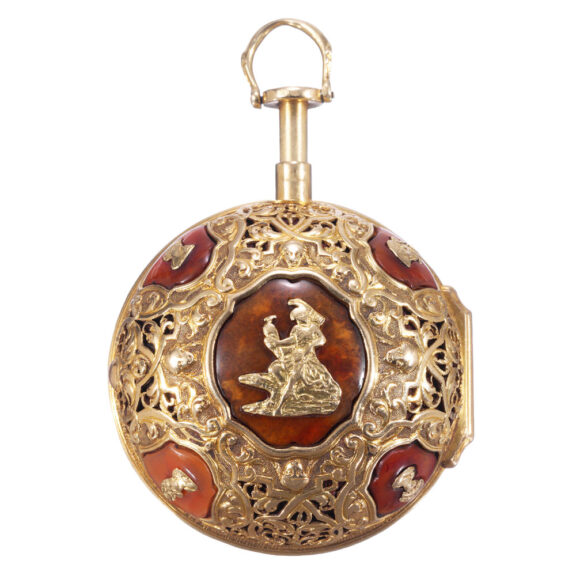 Very rare German gold pair cased repeating verge Circa 1730