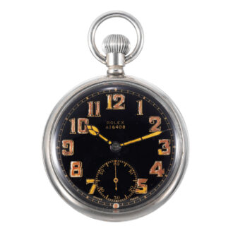 Swiss nickel open faced keyless lever pocket watch Circa 1940