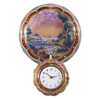English triple cased verge for the Islamic market Circa 1810