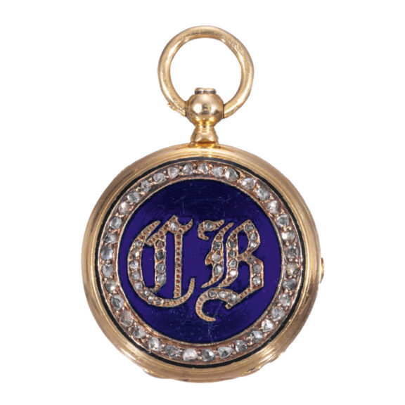 Extremely rare gold pendant watch with brooch Circa 1865 Extremely rare gold pendant watch with brooch Circa 1865