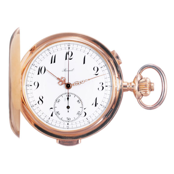 Swiss 18k rose gold repeating lever chronograph Circa 1910