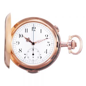 Swiss rose gold quarter repeating chronograph Circa 1910