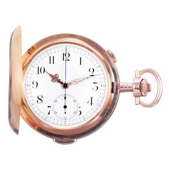 Swiss rose gold quarter repeating chronograph Circa 1910