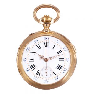 French gold lever watch regulated by Jules Golay Circa 1880