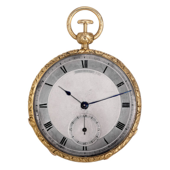 French 18k gold minute repeating cylinder watch Circa 1825