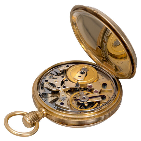 Swiss 18k gold minute repeating cylinder watch Circa 1860 Swiss 18k gold minute repeating cylinder watch Circa 1860Swiss 18k gold minute repeating cylinder watch Circa 1860