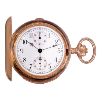 German gold and enamel repeating chronograph Circa 1905