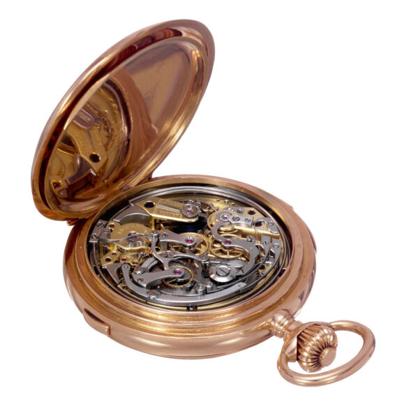 German gold and enamel repeating chronograph Circa 1905 German gold and enamel repeating chronograph Circa 1905