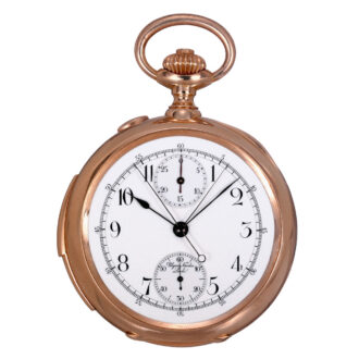 Swiss gold repeating split-seconds chronograph Circa 1910
