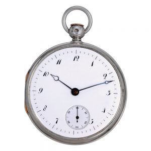 French striking clockwatch with jump hours Circa 1796-1797