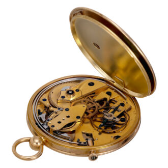 French rose gold quarter repeating cylinder watch Circa 1824