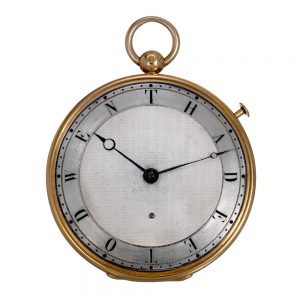 French rose gold quarter repeating cylinder watch Circa 1824