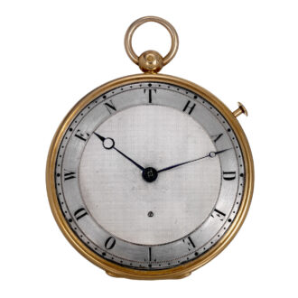 French rose gold quarter repeating cylinder watch Circa 1824