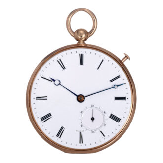 French 20k gold and silver repeating cylinder watch Circa 1826