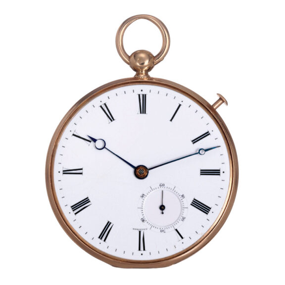 French 20k gold and silver repeating cylinder watch Circa 1826