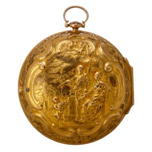 English gold pair cased repoussé verge watch Circa 1729-1730