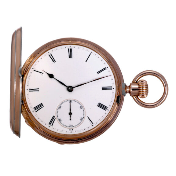Possibly unique Swiss rose gold and platinum lever Circa 1868