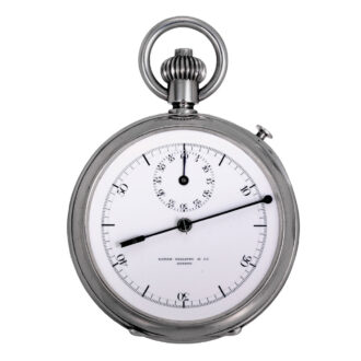 Interesting, rare Swiss silver inking chronograph Circa 1891