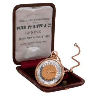 Swiss 18k rose gold lever World Time dress watch Circa 1948
