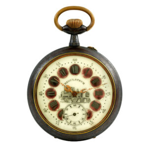Fine French silver open faced oignon pocket watch Circa 1725