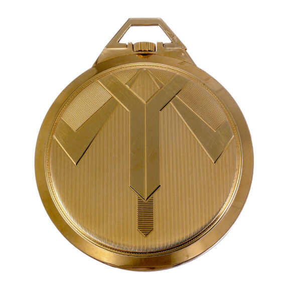 Elegant Swiss gold Art Deco dress watch with fob Circa 1935 Elegant Swiss gold Art Deco dress watch with fob Circa 1935