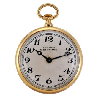 French gold, silver and diamond set pendant watch Circa 1910