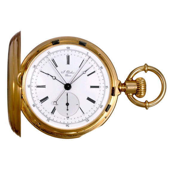Swiss split seconds chronograph with diablotine Circa 1870