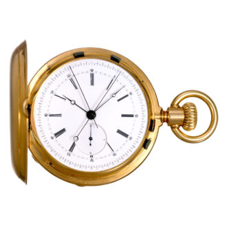 Swiss split seconds chronograph with diablotine Circa 1860