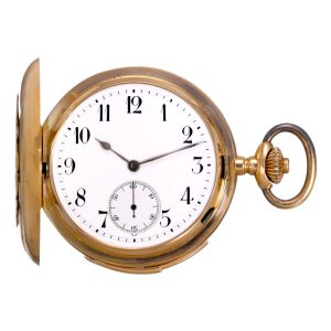Swiss 18k rose gold minute repeating lever watch Circa 1910