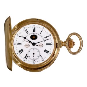 Extremely fine Swiss lever with six complications Circa 1885