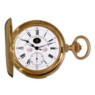 Extremely fine Swiss lever with six complications Circa 1885