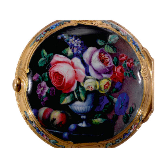 French 20k gold and enamel Louis XV verge watch Circa 1760 French 20k gold and enamel Louis XV verge watch Circa 1760