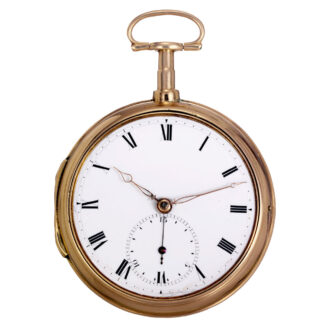 English rose gold rack lever with stop feature Circa 1803-1804