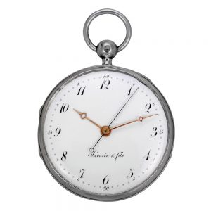 Swiss silver independent dead centre seconds watch Circa 1800