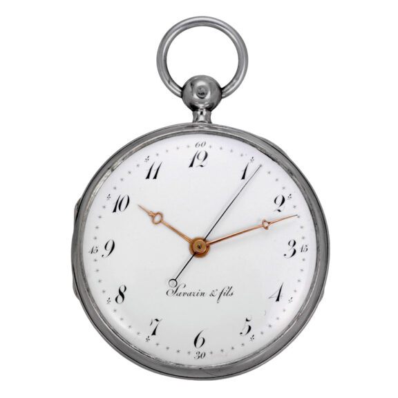 Swiss silver independent dead centre seconds watch Circa 1800