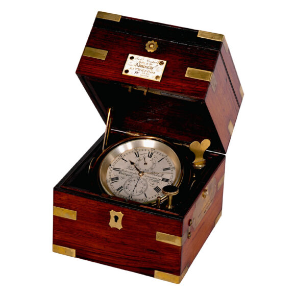 English Marine chronometer with power reserve Circa 1860