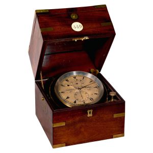 Extra large English chronometer with power reserve Circa 1850