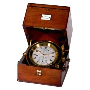 French Marine chronometer with power reserve Circa 1895