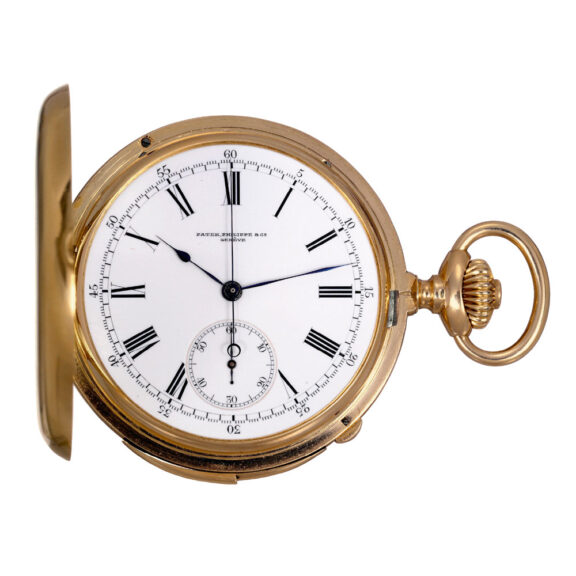 Swiss gold five minute repeating lever chronograph Circa 1887