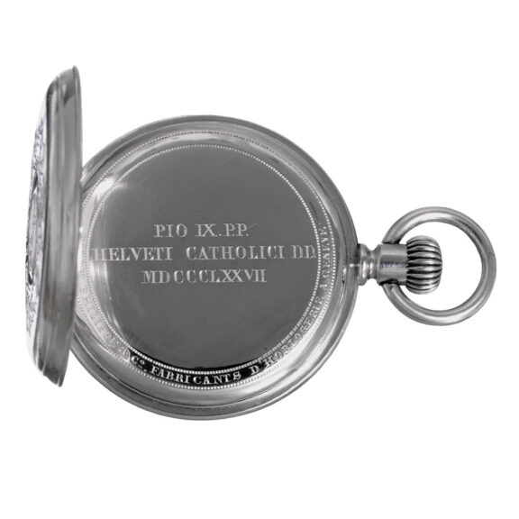 Historically important Swiss silver cylinder watch Circa 1876 Historically important Swiss silver cylinder watch Circa 1876